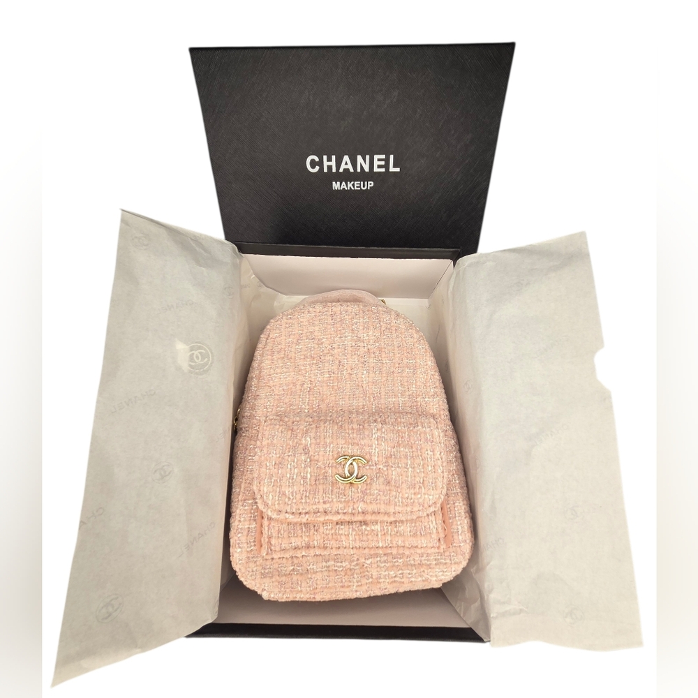 Chanel Pink Tweed Mini Backpack with Box - GWP - Picture 12 of 12